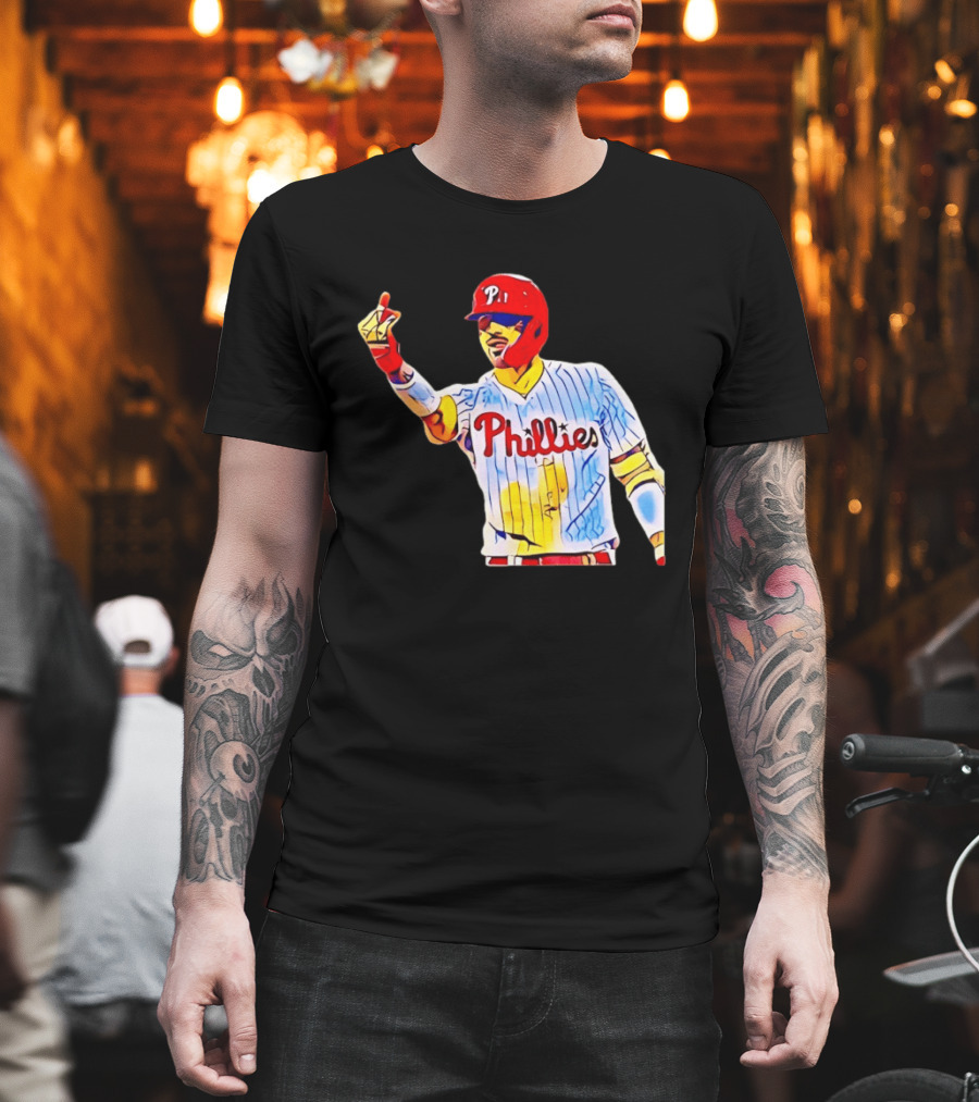 Philadelphia Phillies Nick Castellanos Gesture Baseball Moment T-Shirt