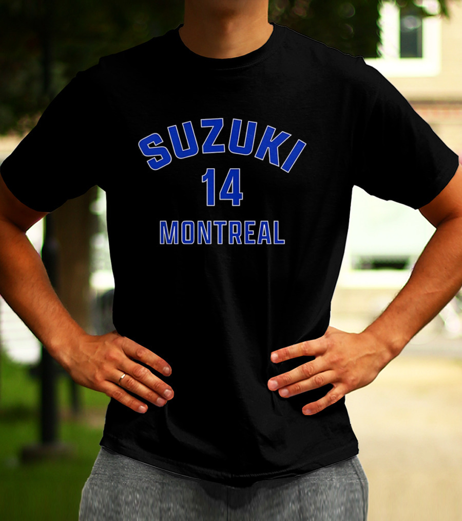 Nick Suzuki 14 Montreal Canadiens Montréal Hockey T-Shirt