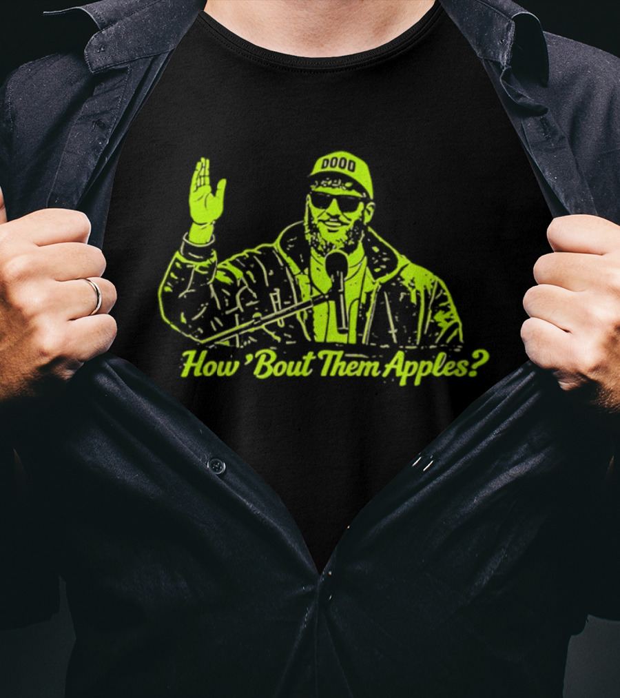 How 'Bout Them Apples Iconic Sunglasses And Microphone T-Shirt