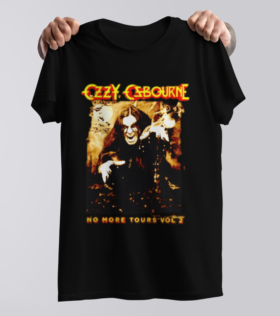 Ozzy Osbourne No More Tours Vol 2 Bats Full Moon Smoke Halloween T-Shirt