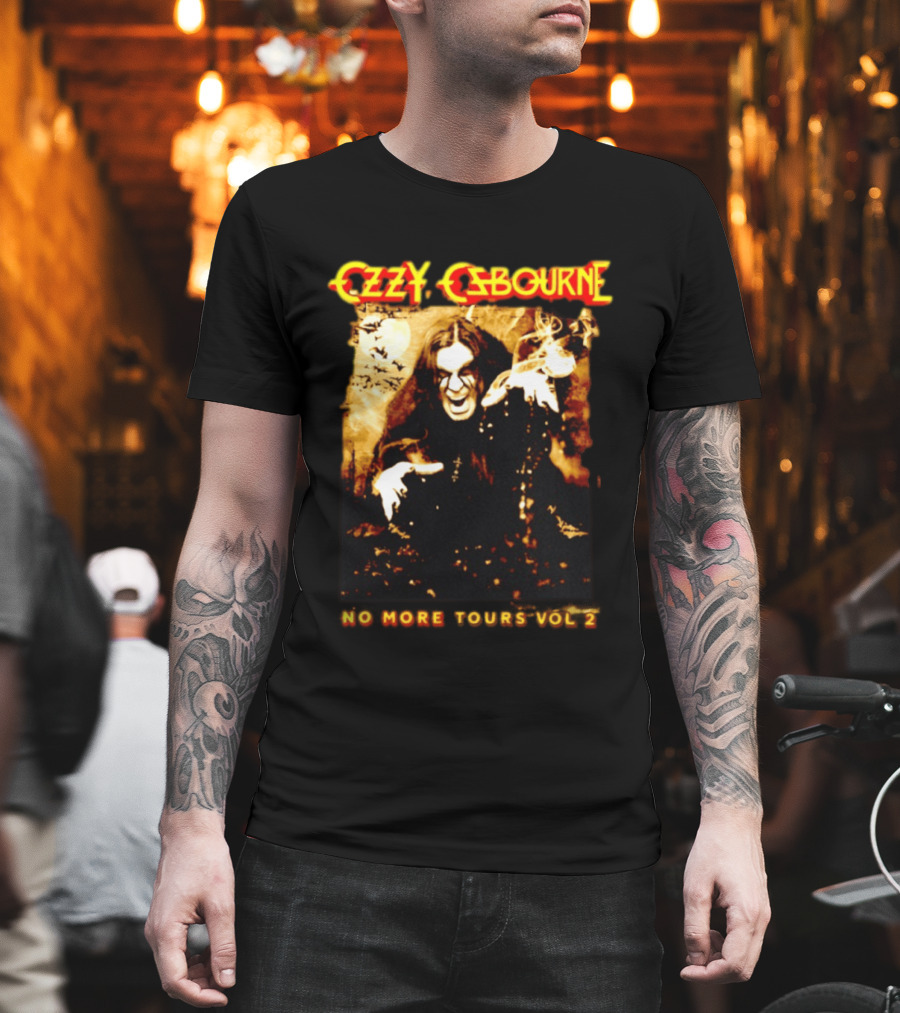 Ozzy Osbourne No More Tours Vol 2 Bats Full Moon Smoke Halloween T-Shirt