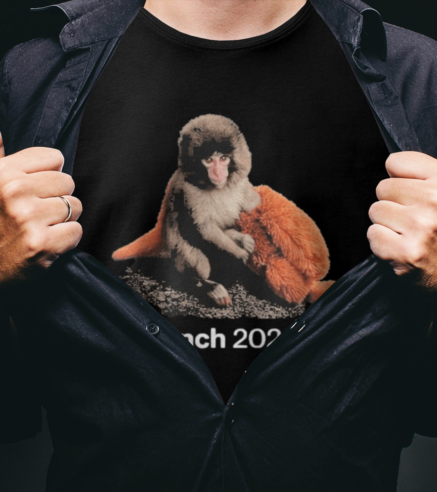 Punch Monkey 2026 Hugging Plush Toy T-Shirt