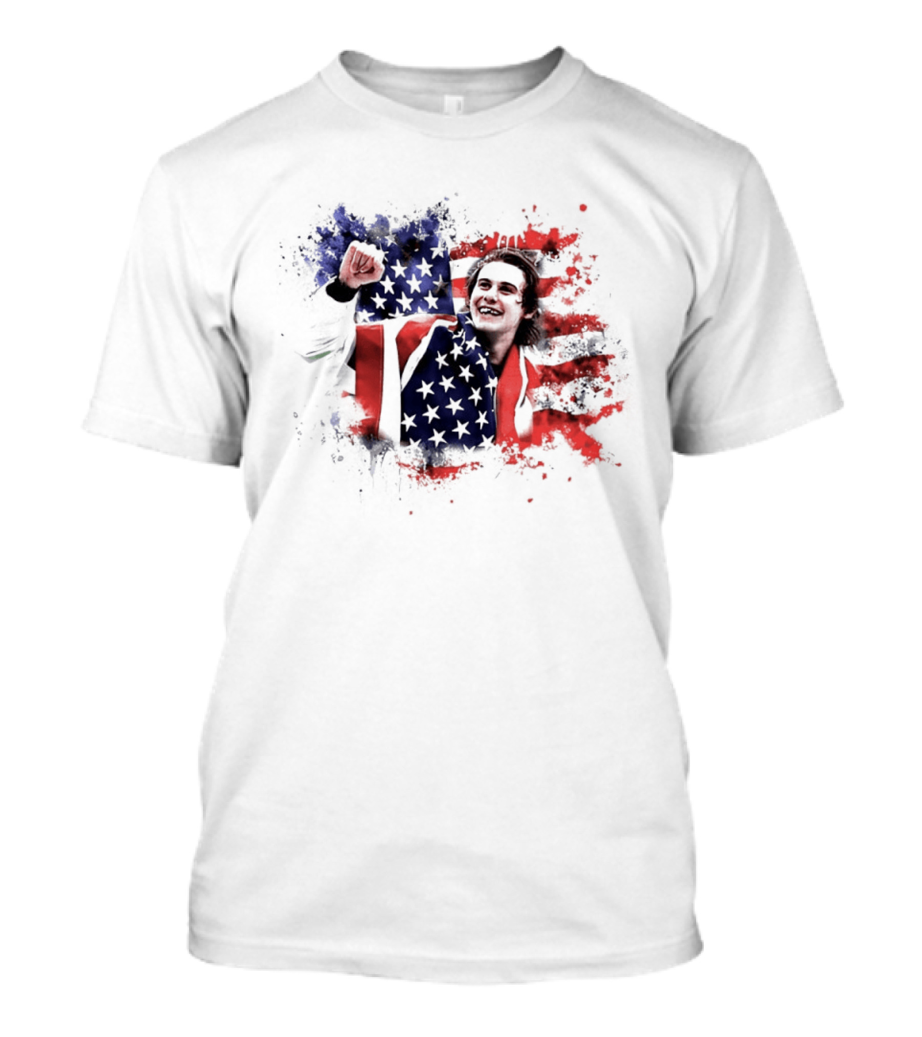Jack Hughes USA Hockey Overtime Winner Victory Celebration T-Shirt