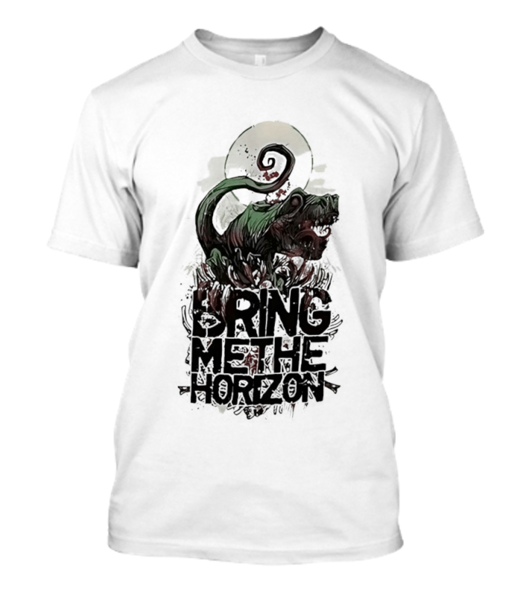 Dinosaur Bring Me The Horizon Spiral Tail T-Shirt