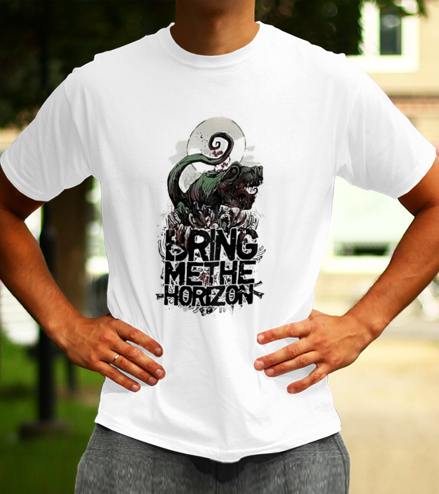 Dinosaur Bring Me The Horizon Spiral Tail T-Shirt