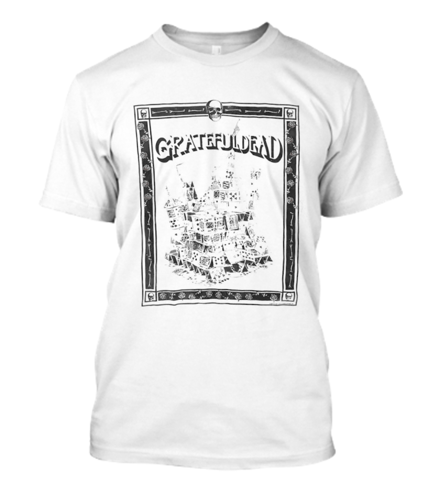 Grateful Dead 1980's Tour House Of Cards Concert T-Shirt