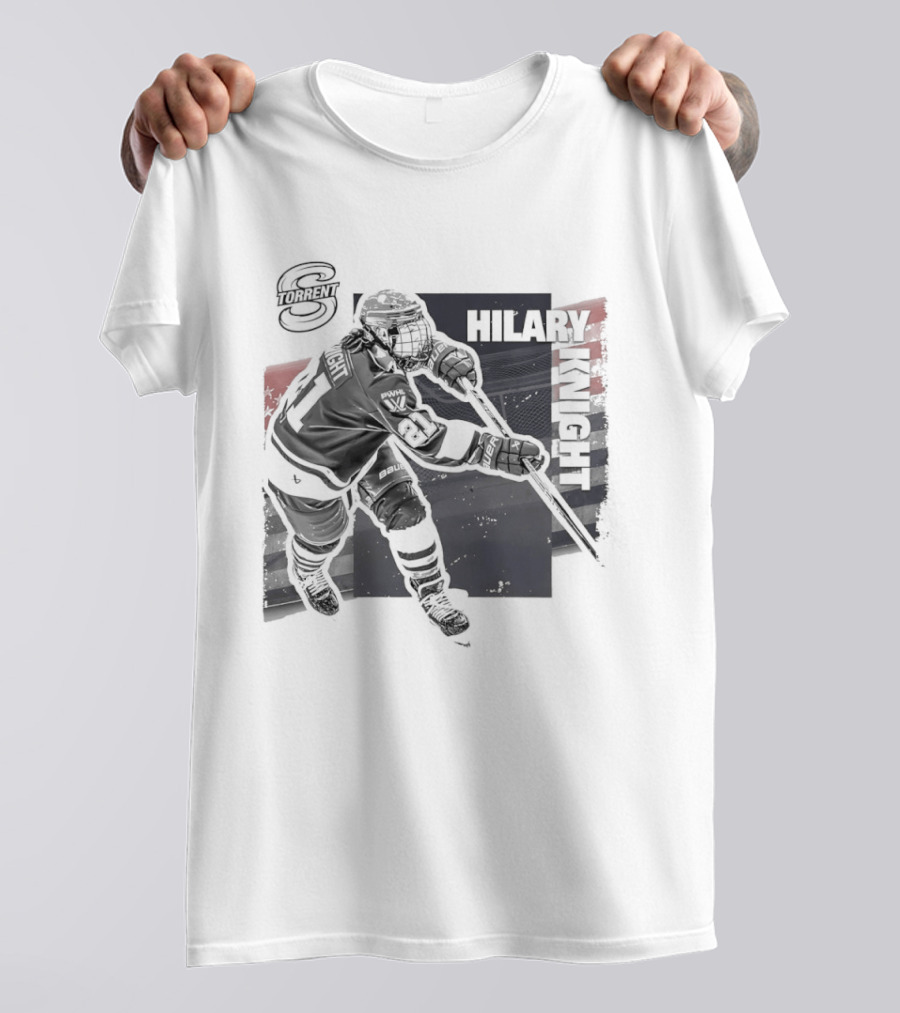 Hilary Knight Seattle Torrent Hockey Player Action T-Shirt