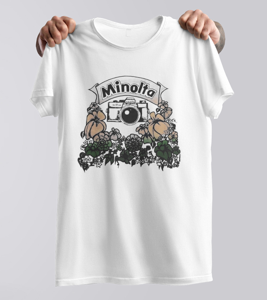 Minolta X700 Vintage Camera Floral Aesthetic T-Shirt