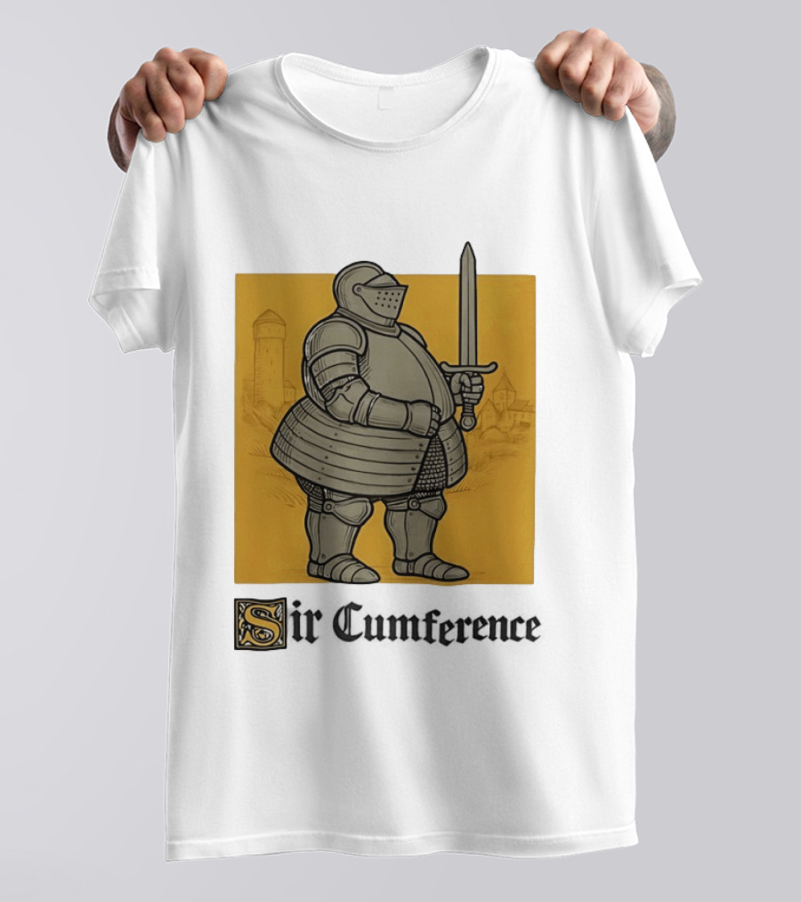 Sir Cumference Chubby Medieval Soldier Holding Sword T-Shirt