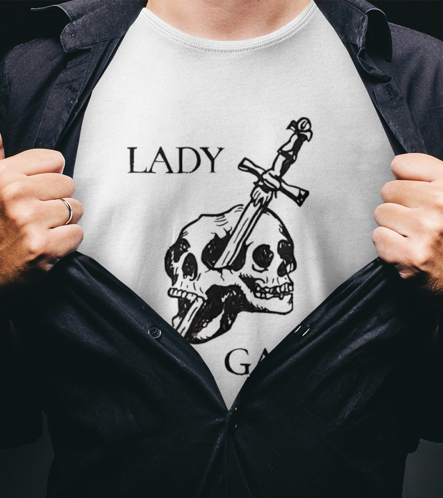 Lady Gaga Skull Sword 2026 T-Shirt