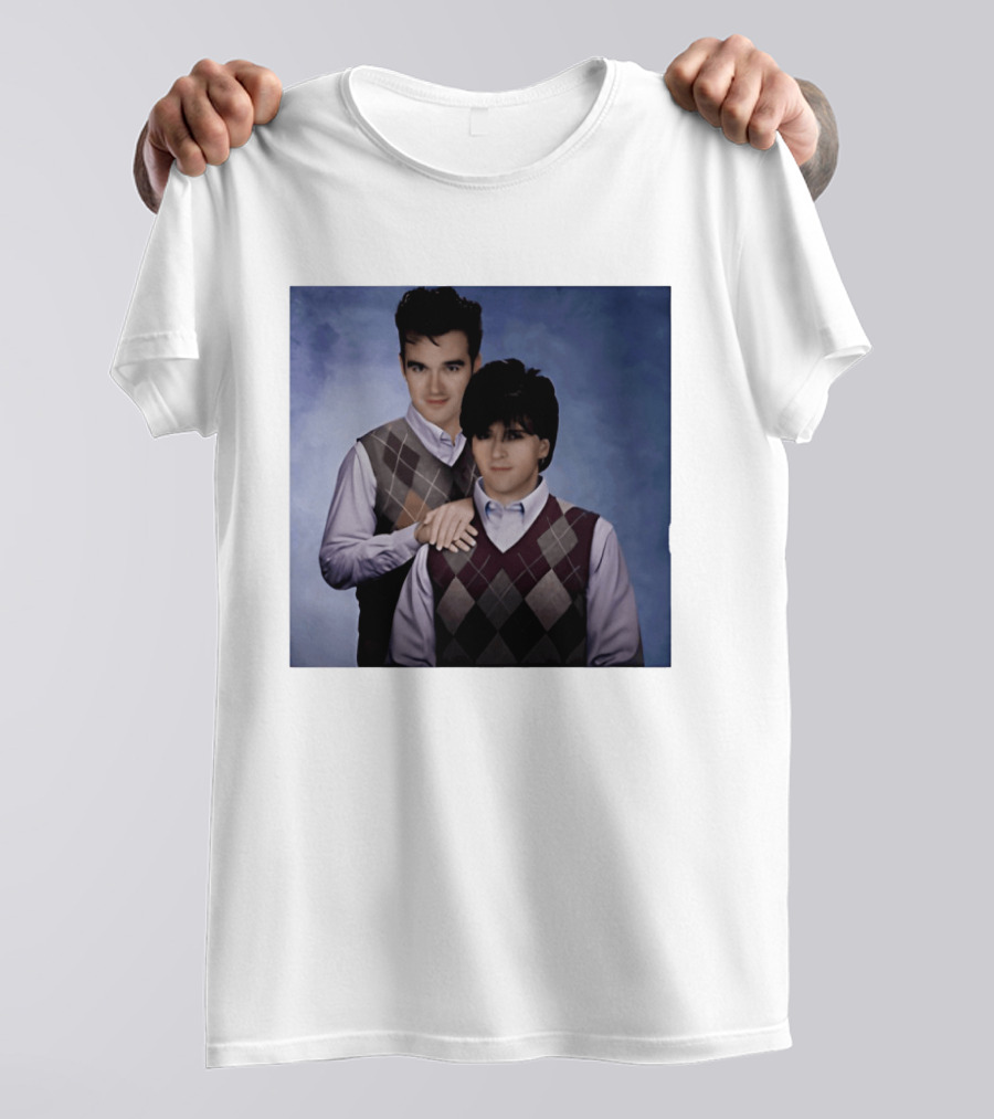 Morrissey Moz Johnny Marr Argyle Sweater Step Brothers T-Shirt