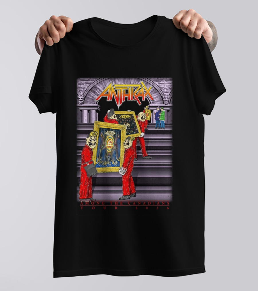 Anthrax Among The Canadians Tour 2026 Album Art Collectors T-Shirt
