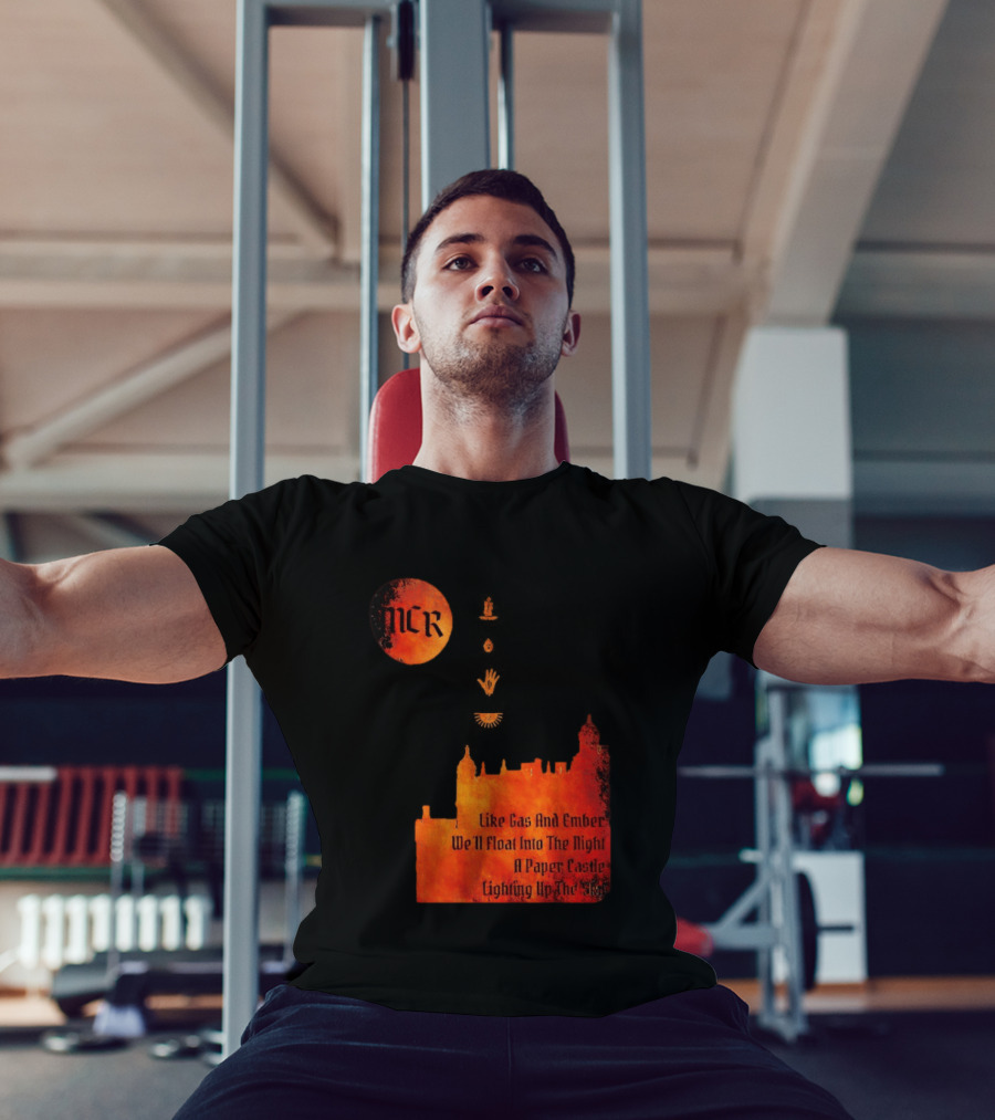 MCR Like Gas And Ember We'll Float Into The Night A Paper Castle Lighting Up The Sky T-Shirt