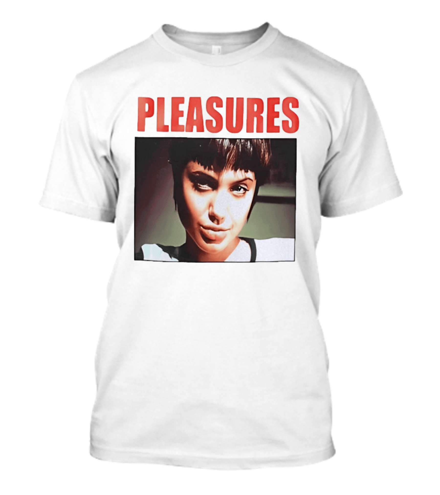 Pleasures Angelina Jolie Bold Typography Fashion T-Shirt