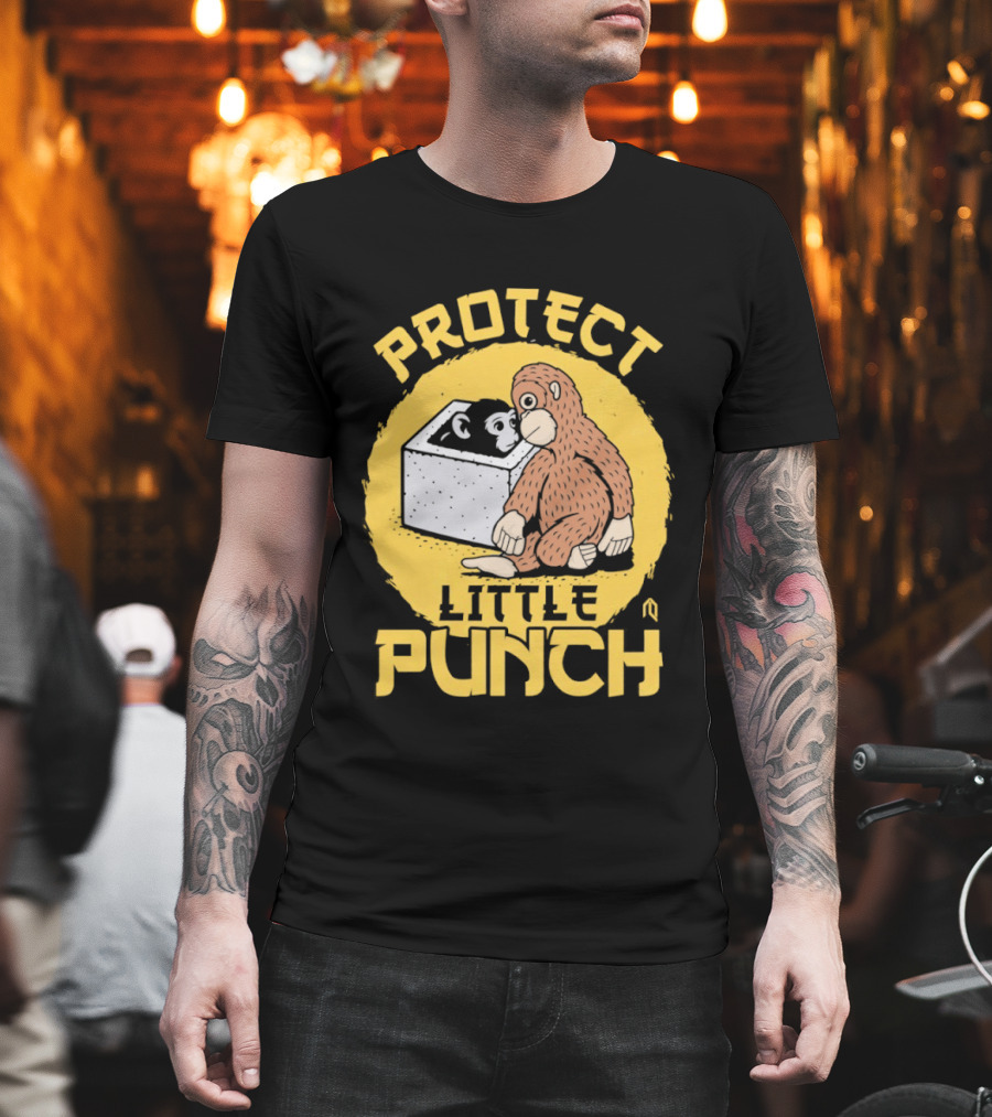 Protect Little Punch The Monkey T-Shirt