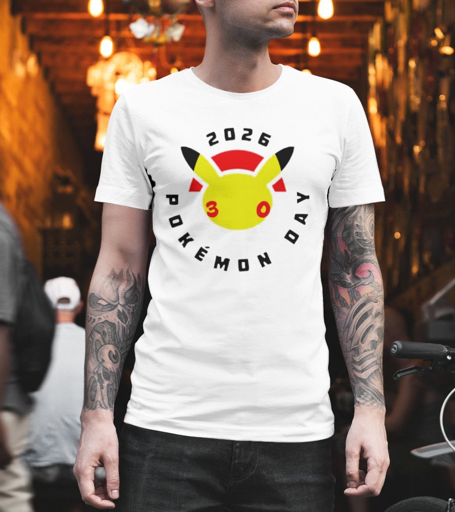 2026 Pokémon Day 30th Anniversary Pikachu T-Shirt