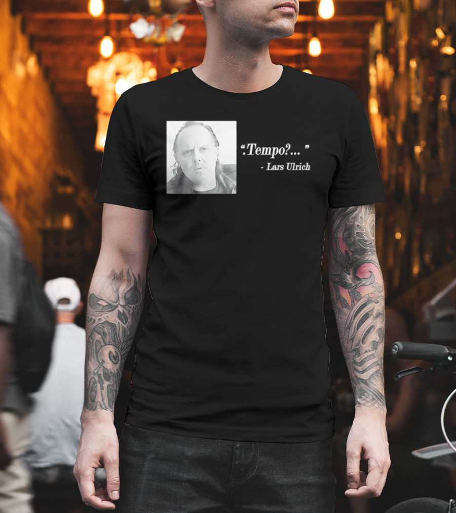 Lars Ulrich Tempo Vintage Style Photo T-Shirt