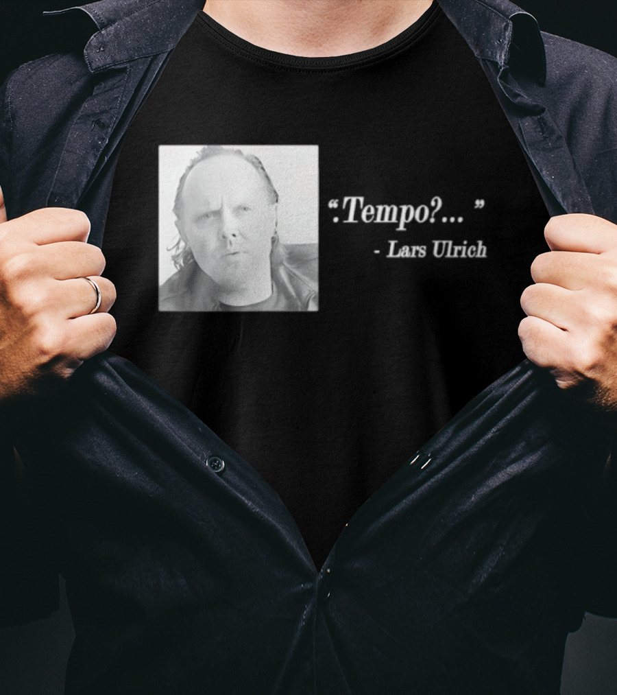 Lars Ulrich Tempo Vintage Style Photo T-Shirt