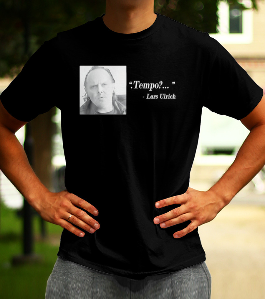Lars Ulrich Tempo Vintage Style Photo T-Shirt