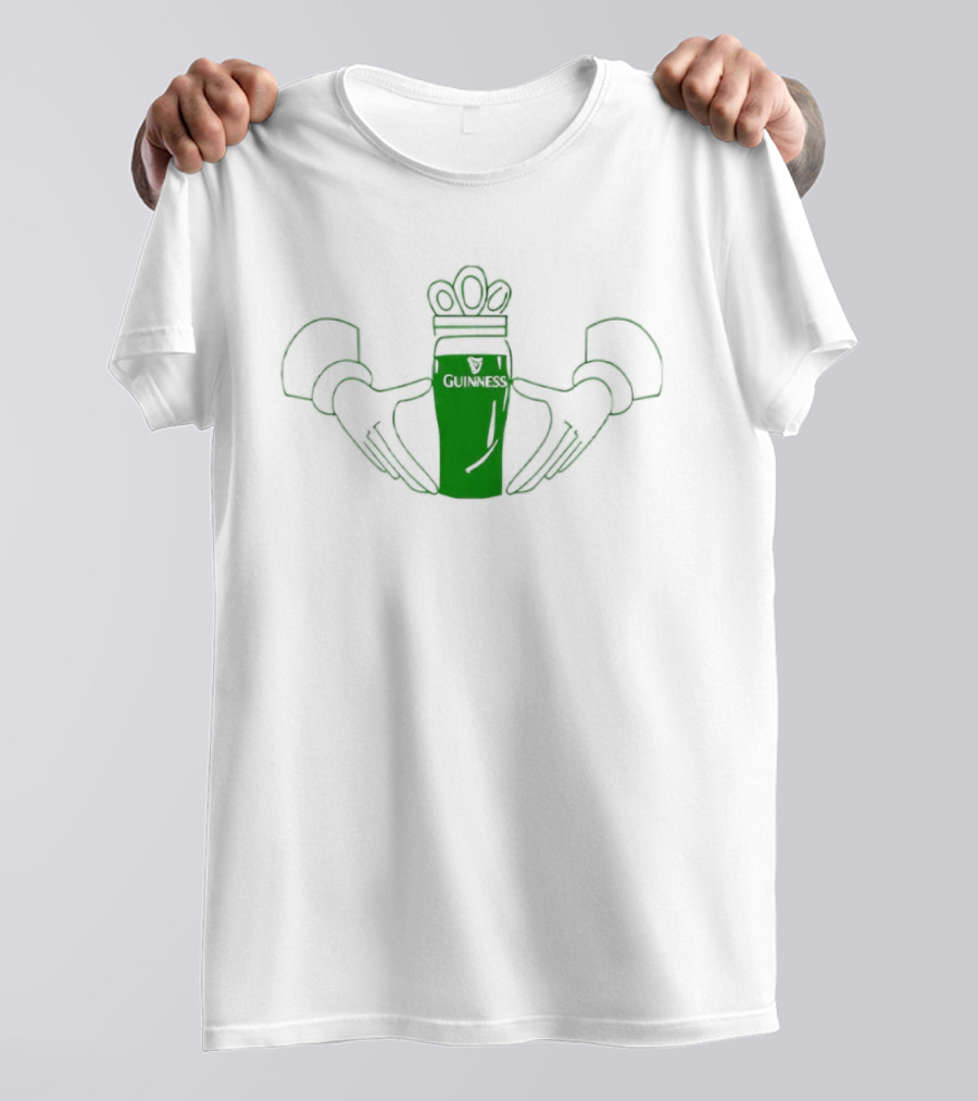 Guinness Claddagh St Patrick's Day Green Pint T-Shirt
