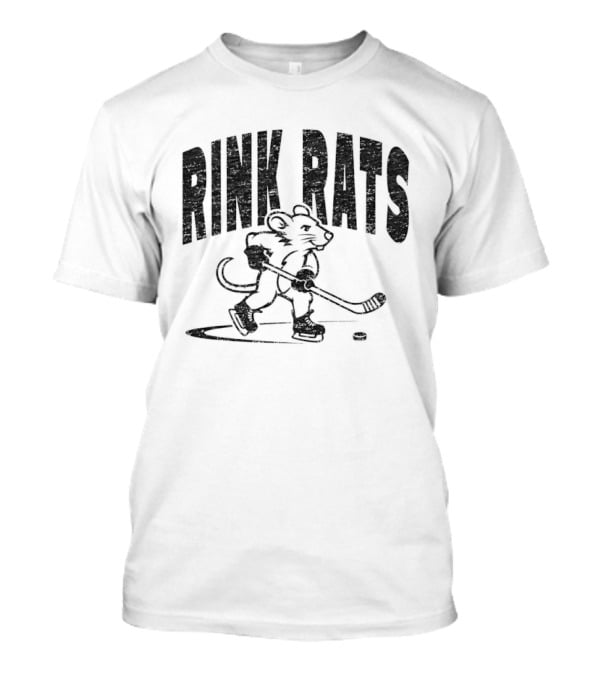 Rink Rats Hockey Stick Skating Mouse T-Shirt