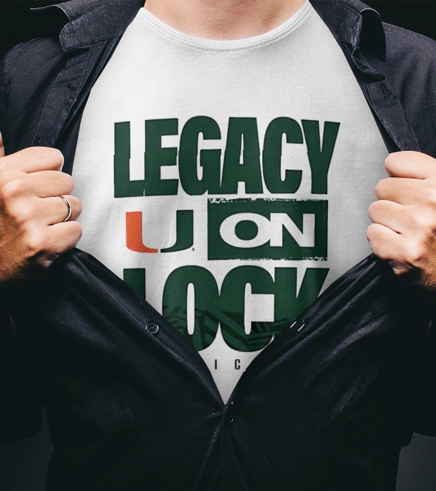 Legacy U On Lock Miami Hurricanes T-Shirt