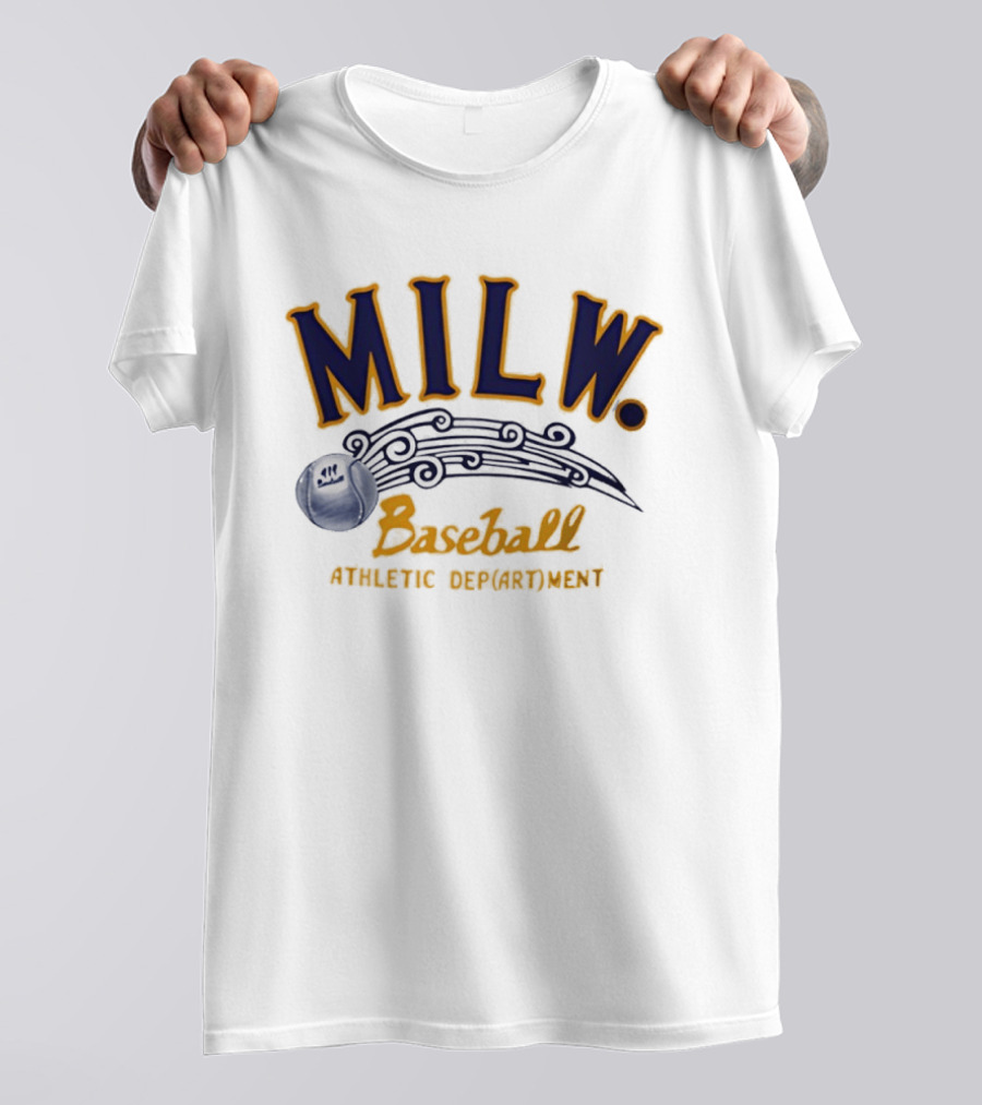 MILW Baseball Athletic Department Vintage Style Sports T-Shirt
