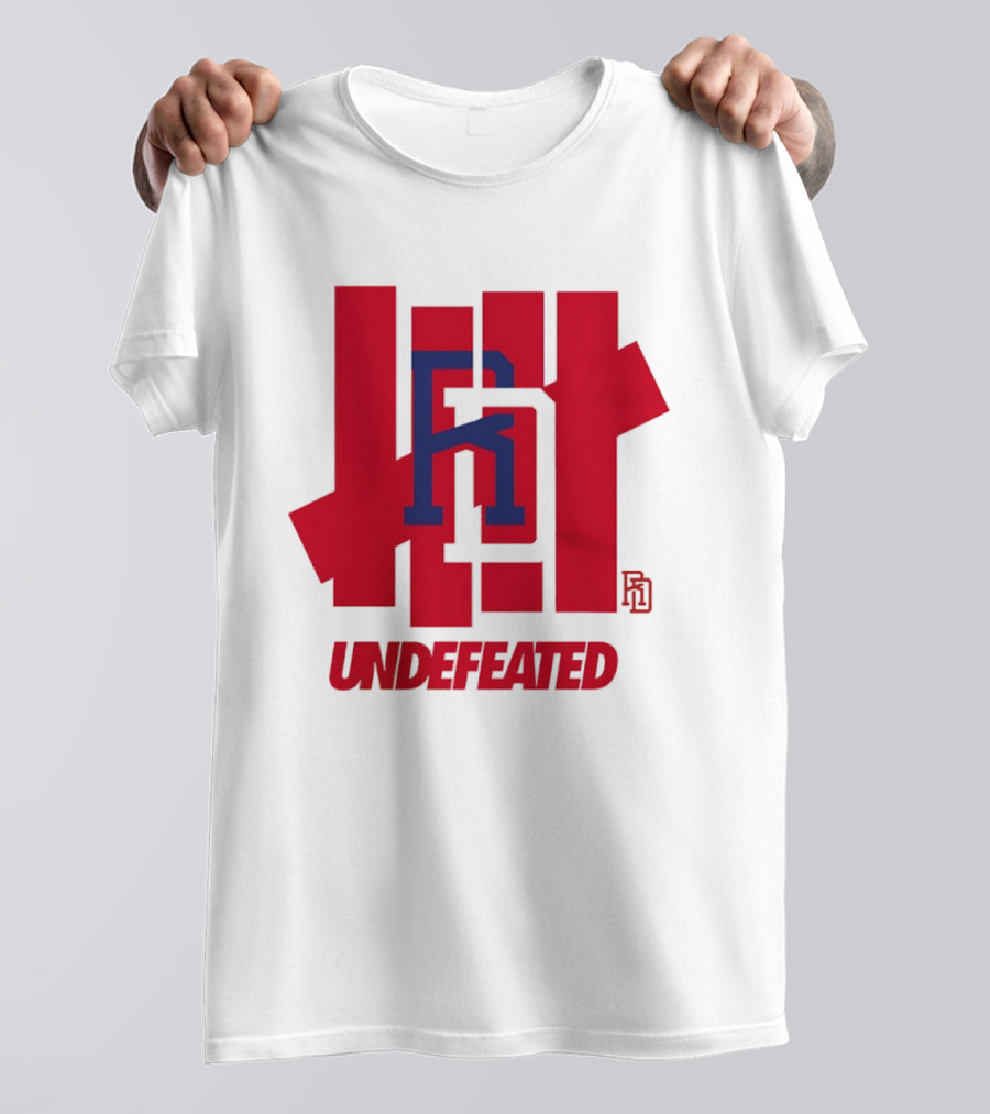 Dominican Republic Baseball RD Undefeated Red Blue T-Shirt