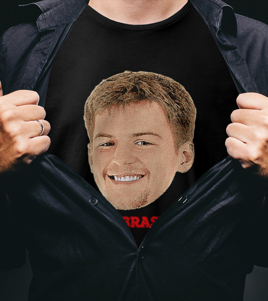 Will Cooper Nebraska Cornhuskers Big Head Image T-Shirt