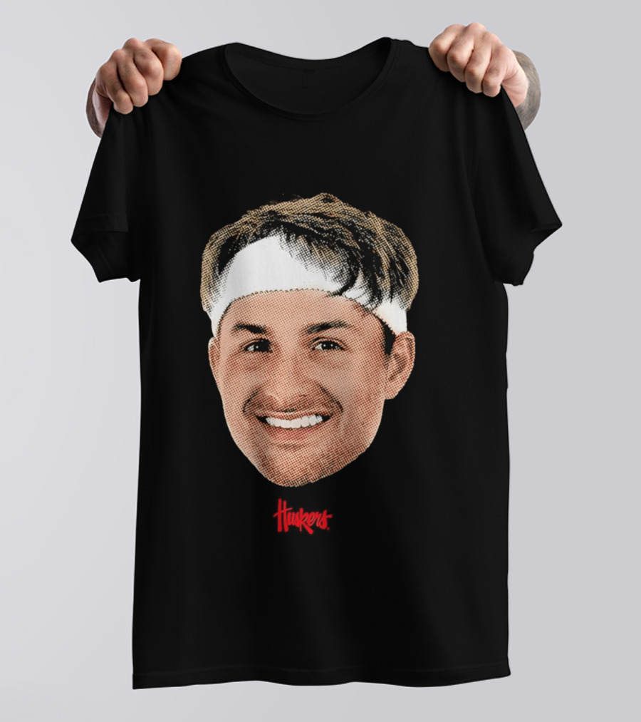 Samuel Hoiberg Nebraska Cornhuskers Big Head Unisex Basketball Fan T-Shirt