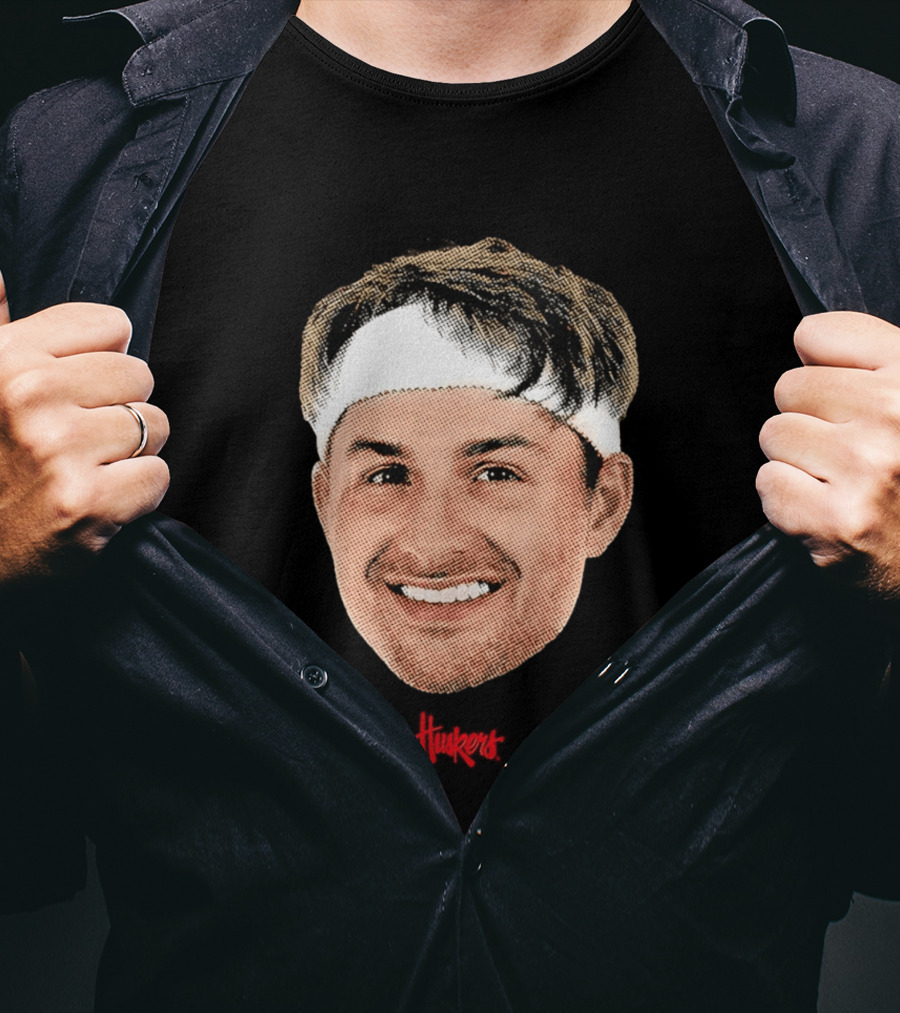 Samuel Hoiberg Nebraska Cornhuskers Big Head Unisex Basketball Fan T-Shirt