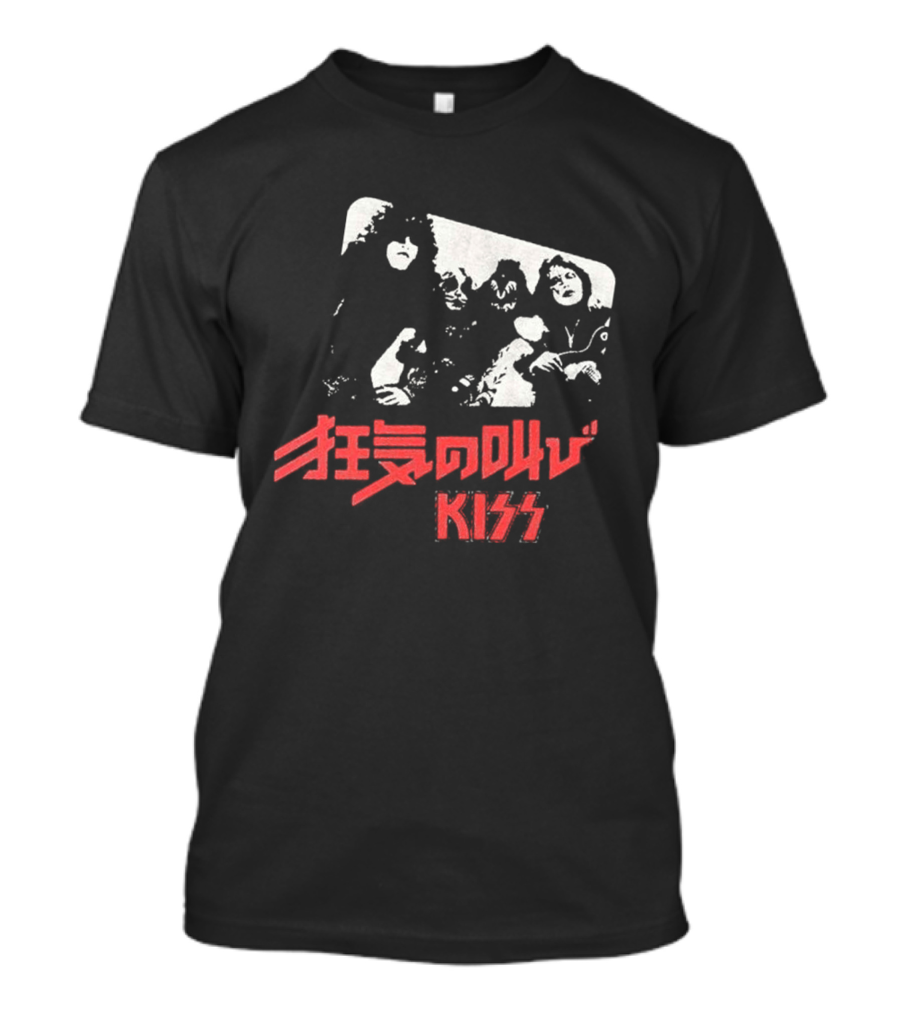 Kiss Shout It Out Loud Japan Cover Band Members T-Shirt