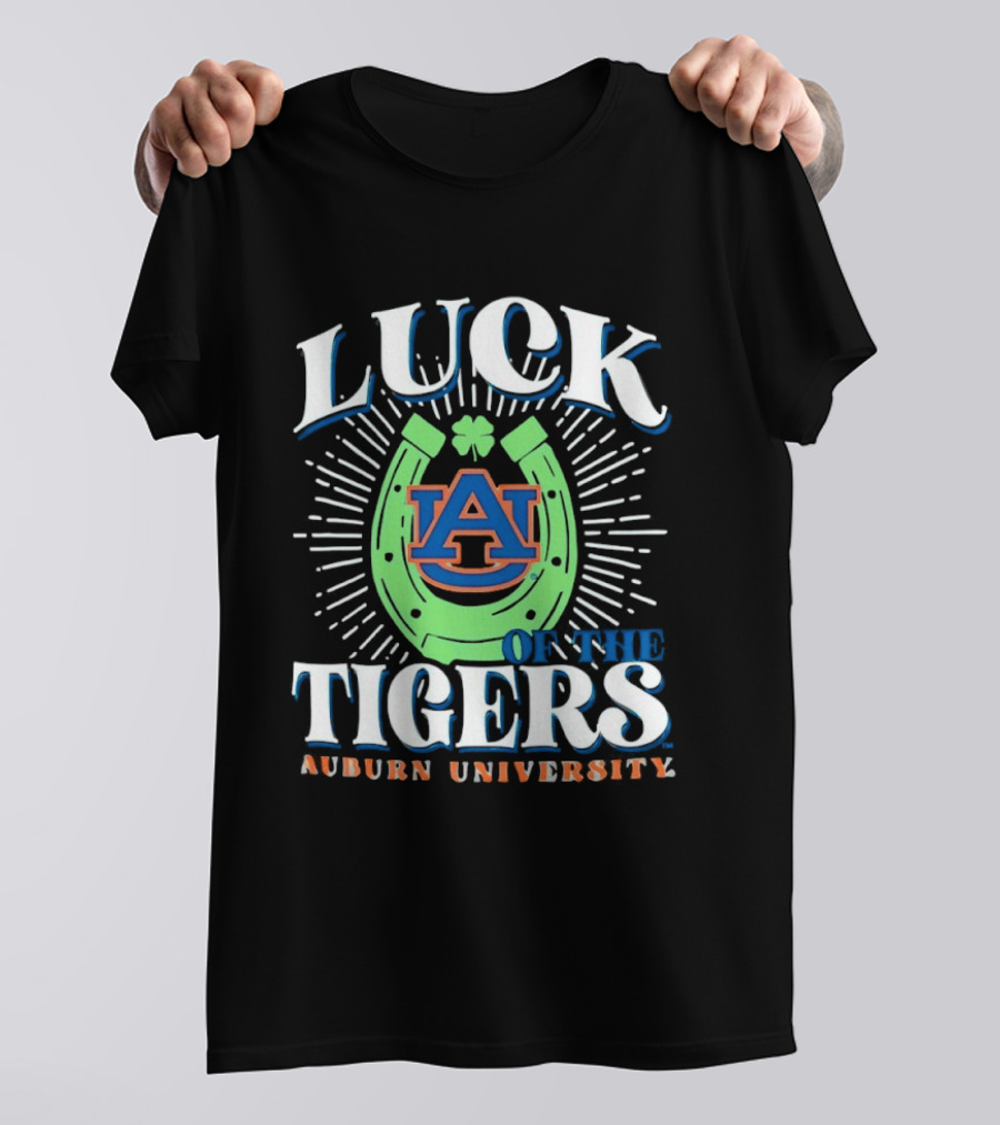 Luck On The Auburn Tigers Auburn University T-Shirt