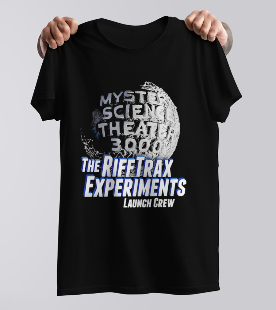 Mystery Science Theater 3000 The Rifftrax Experiments Launch Crew T-Shirt