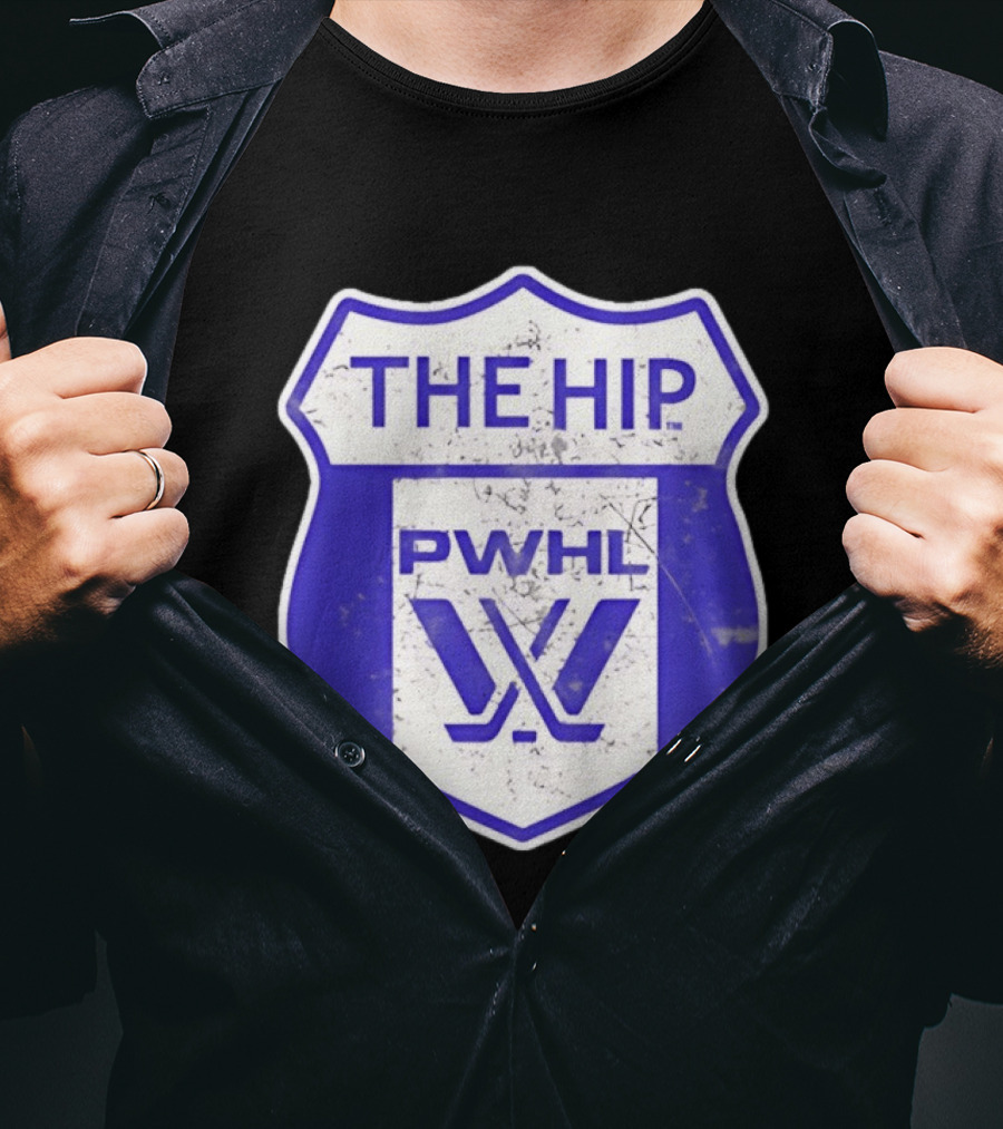 The Hip PWHL Hockey Badge Crest T-Shirt
