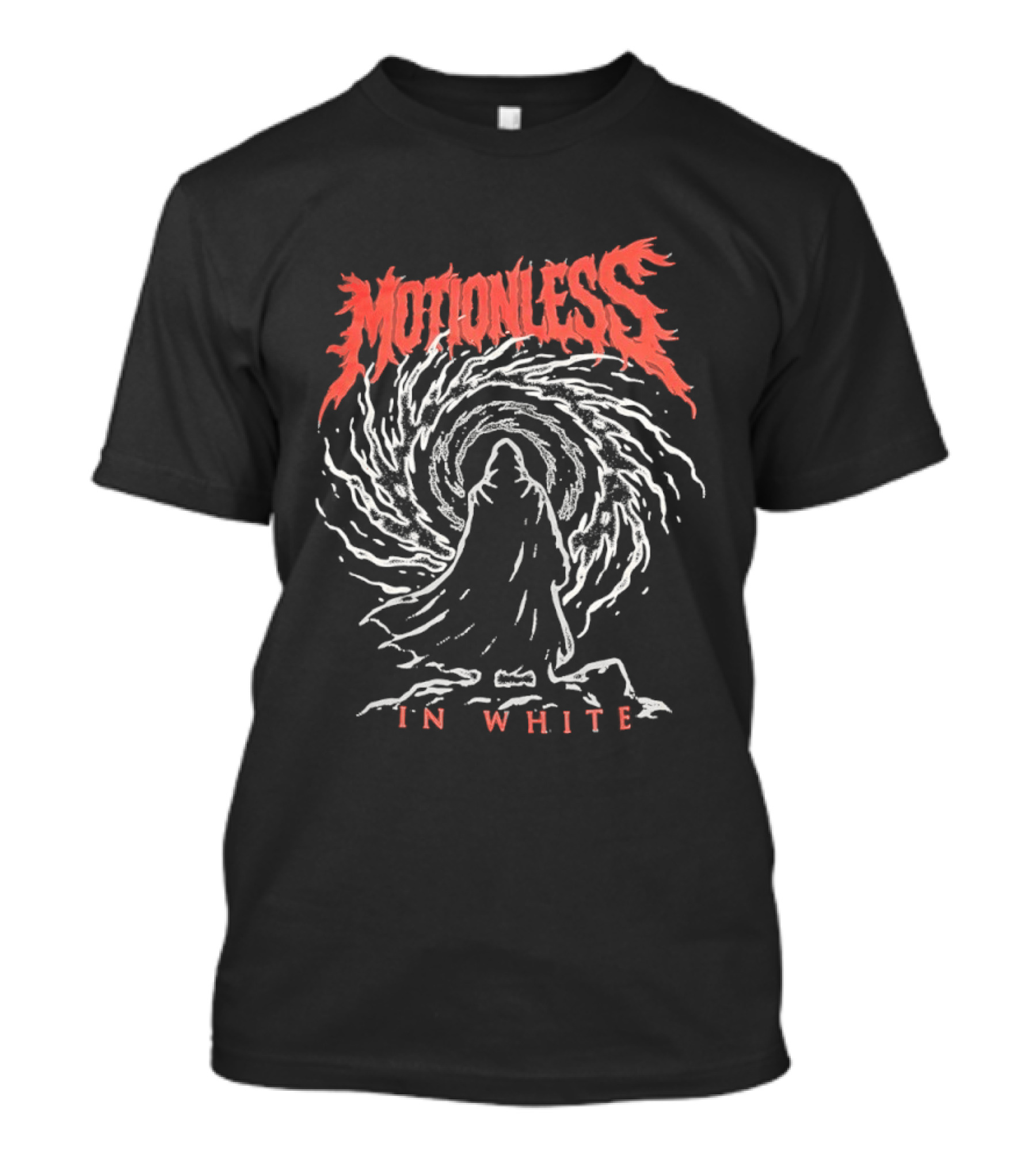 Motionless In White Cloaked Figure Swirling Vortex T-Shirt