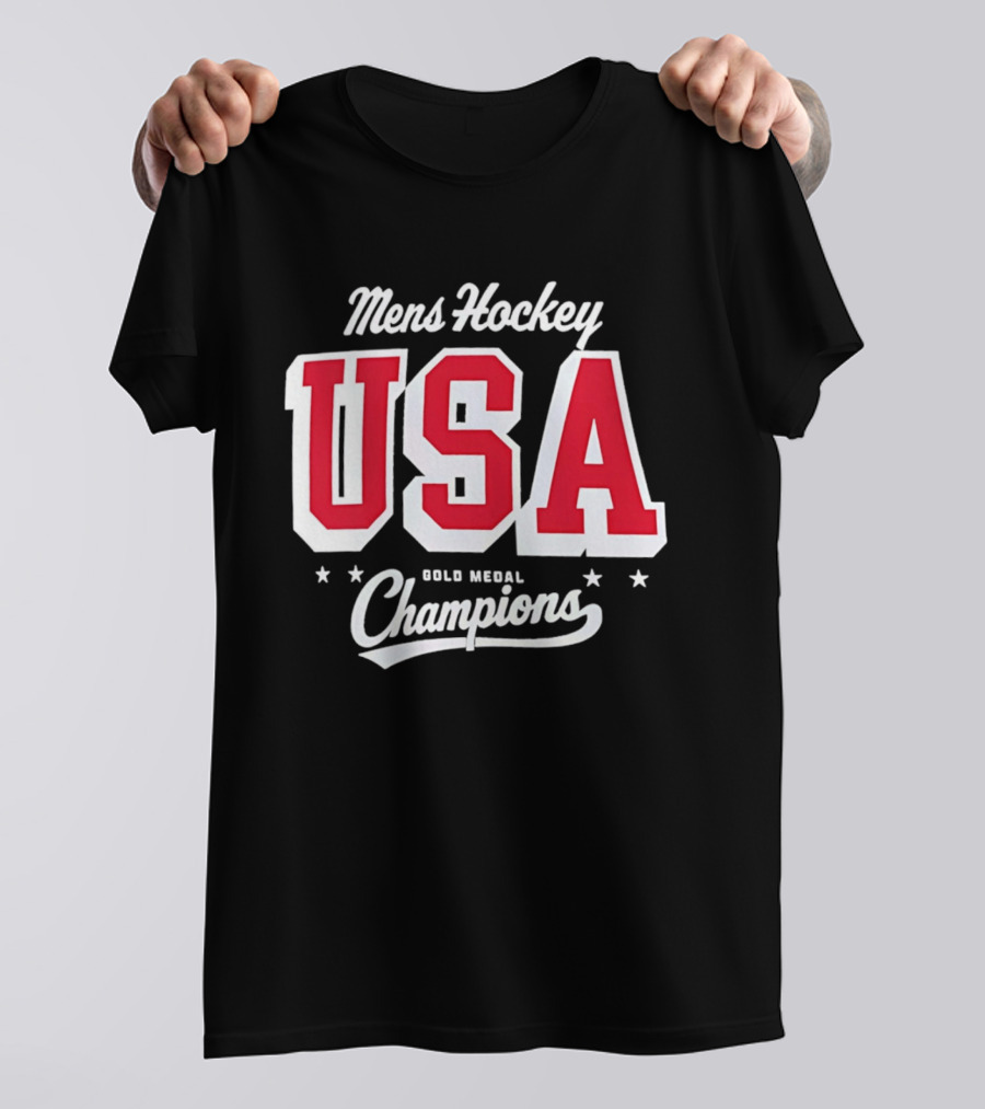 USA Mens Hockey Gold Medal Champions 2026 Winter Olympics T-Shirt