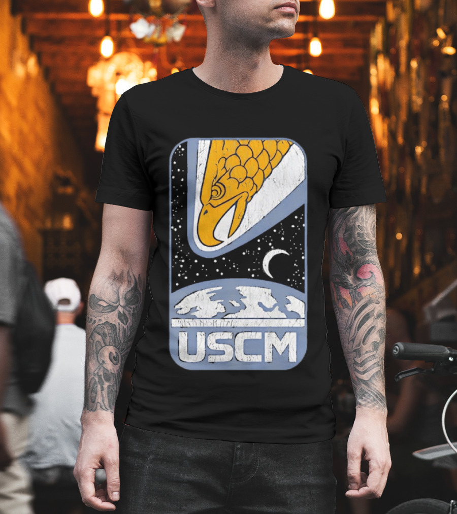 USCM Screaming Eagle Lunar Night Sky T-Shirt