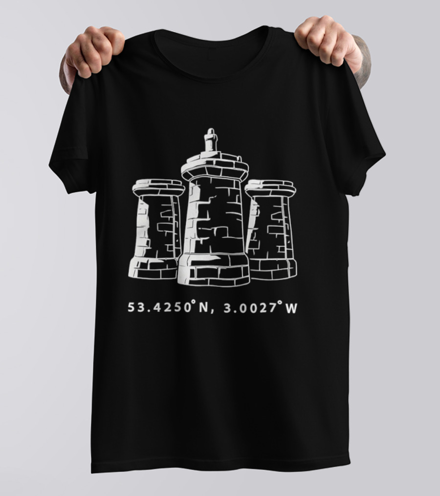 Bramley Moore Liverpool Coordinates 53.4250°N 3.0027°W T-Shirt