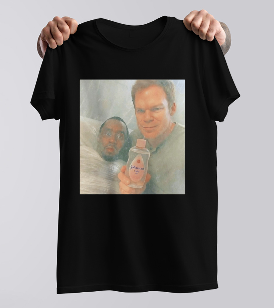 Dexter's Baby Oil With Diddy Wrapped In Plastic T-Shirt