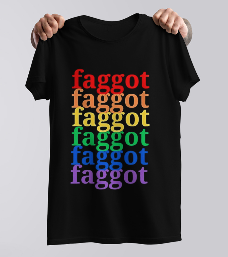 Faggot LGBT Flag T-Shirt