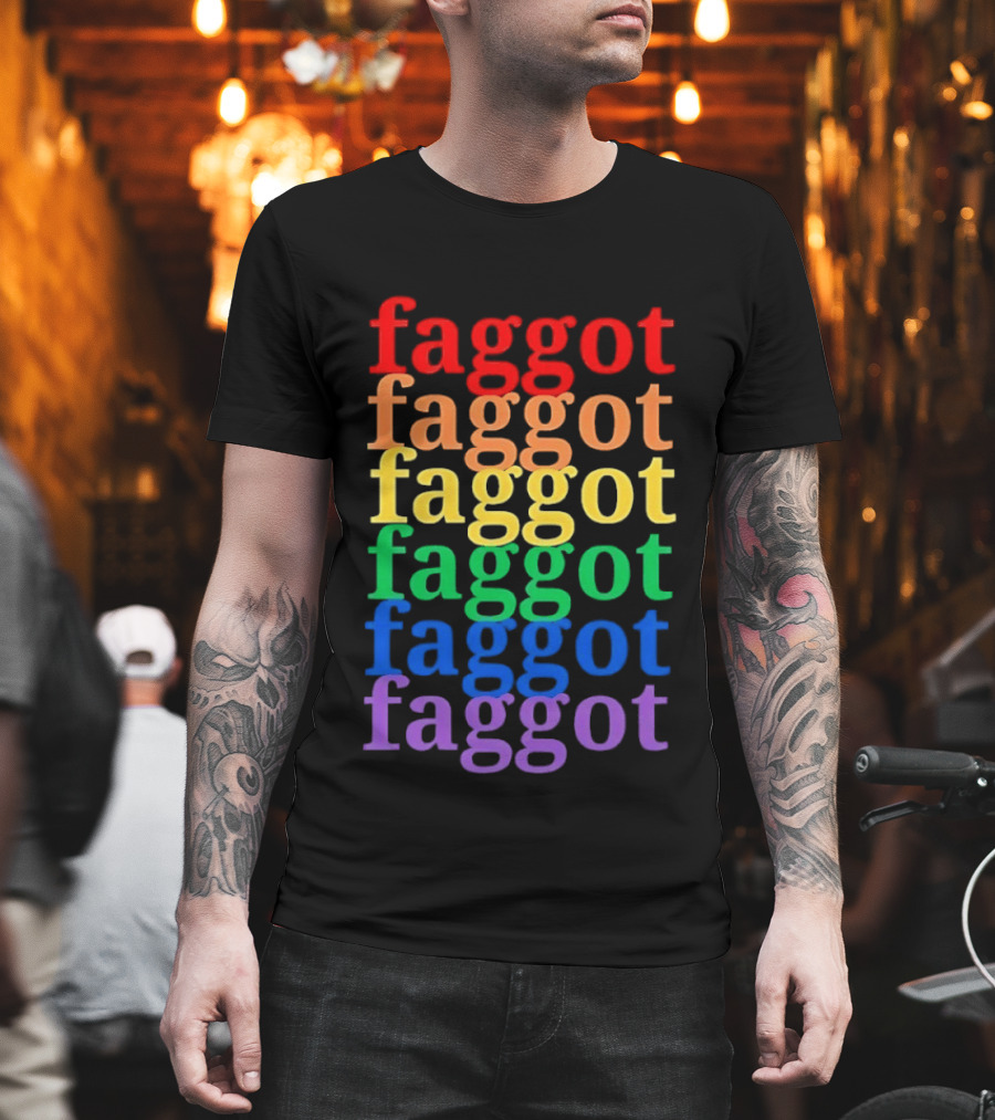 Faggot LGBT Flag T-Shirt