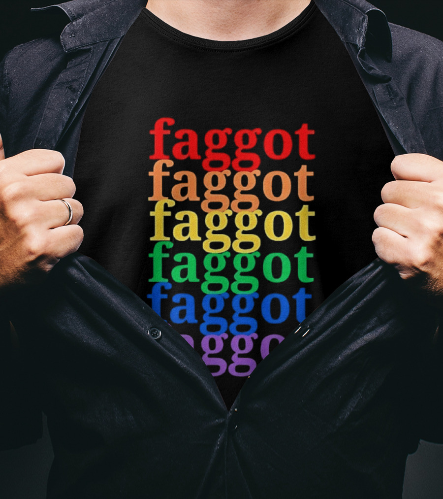 Faggot LGBT Flag T-Shirt