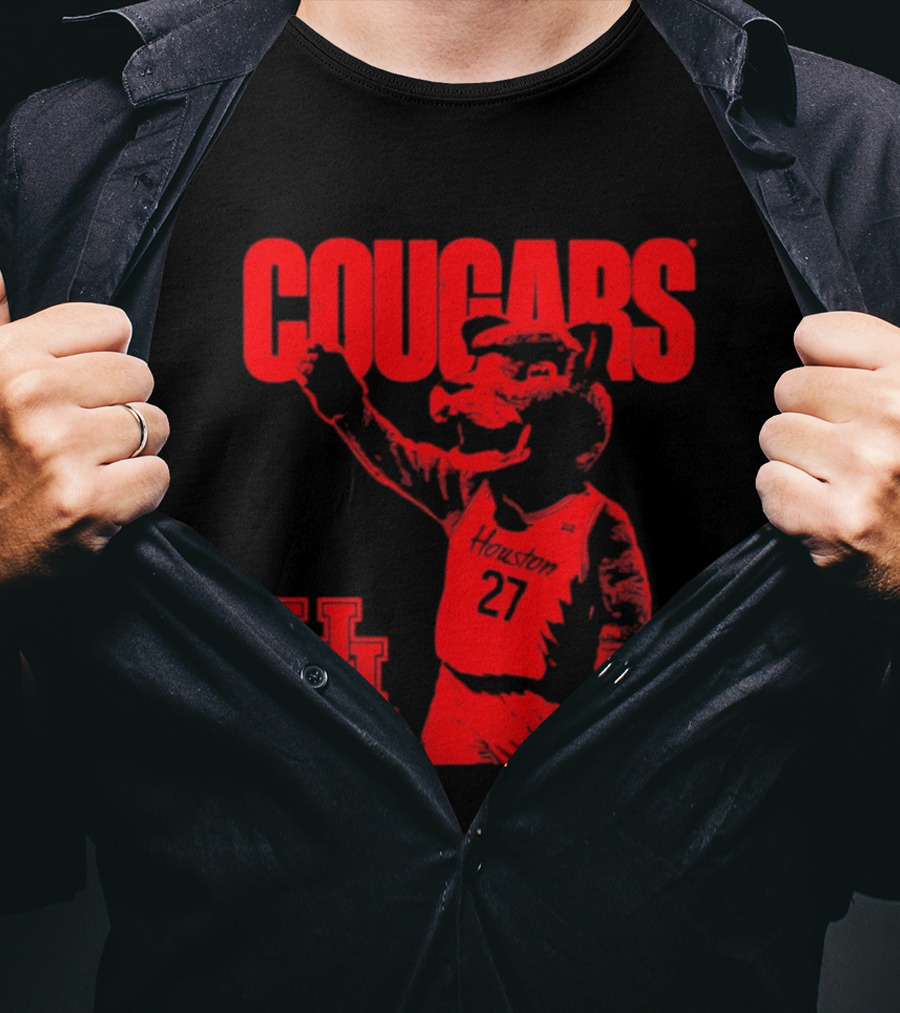 Houston Cougars Slam Dunk Mascot UH 27 T-Shirt