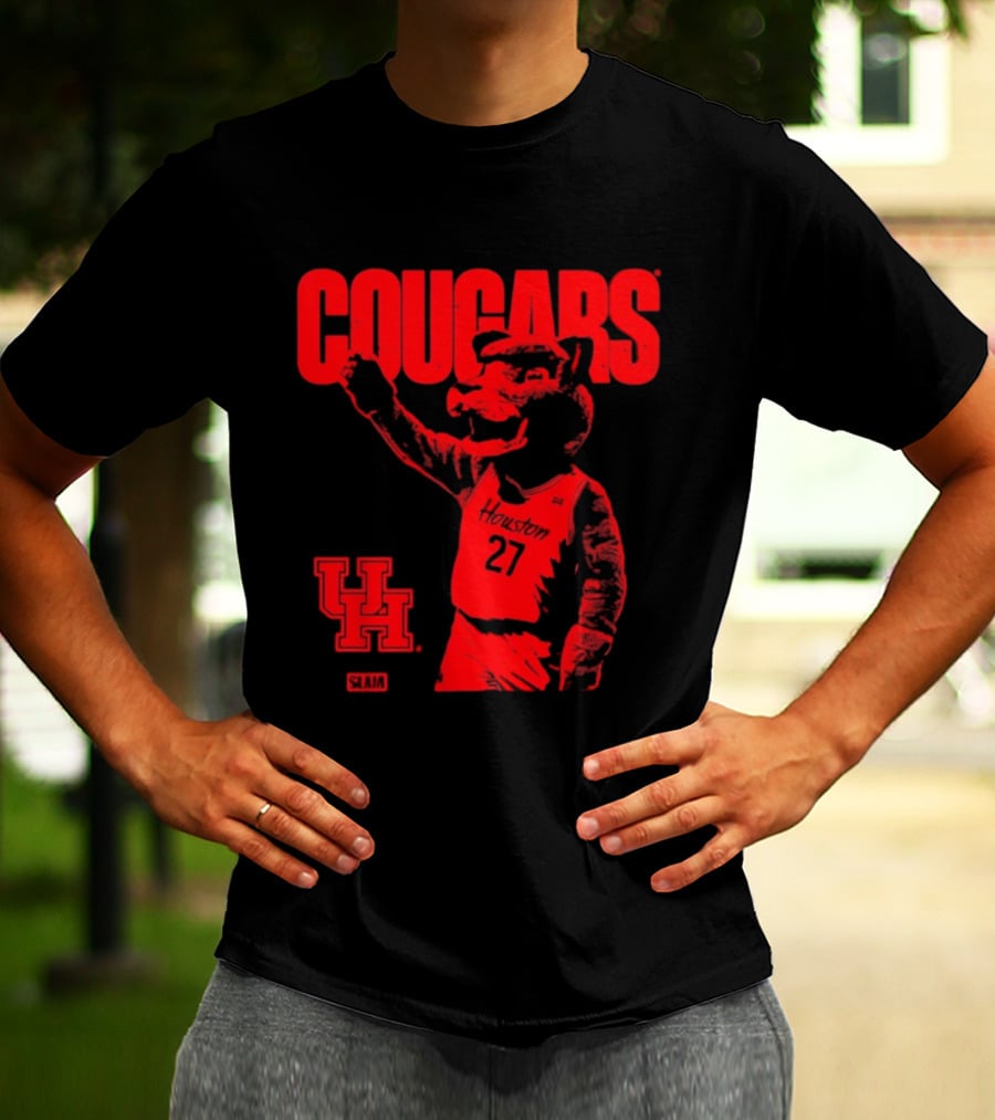 Houston Cougars Slam Dunk Mascot UH 27 T-Shirt