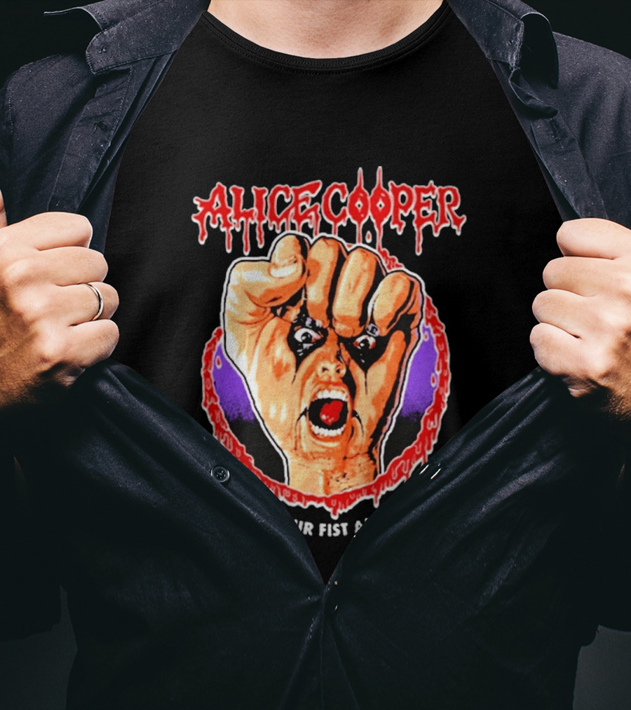 Alice Cooper Raise Your Fist And Yell Horror T-Shirt