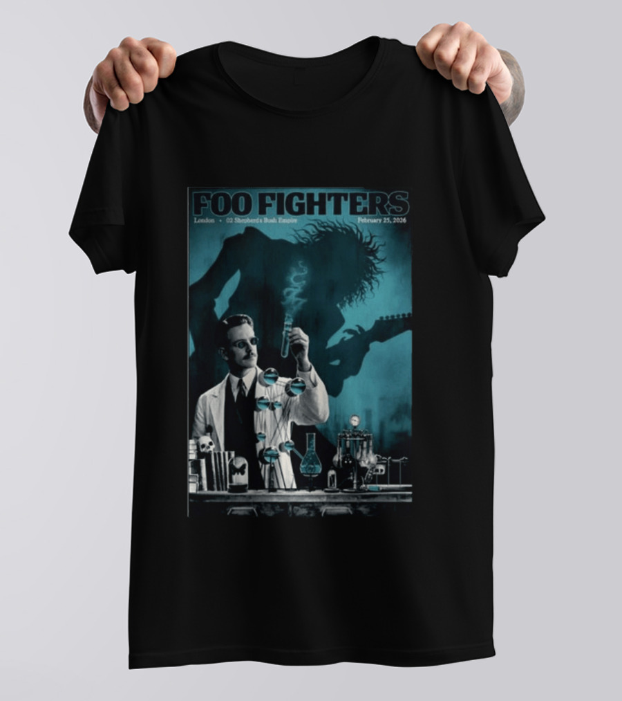 Foo Fighters London O2 Shepherds Bush Empire February 25 2026 T-Shirt