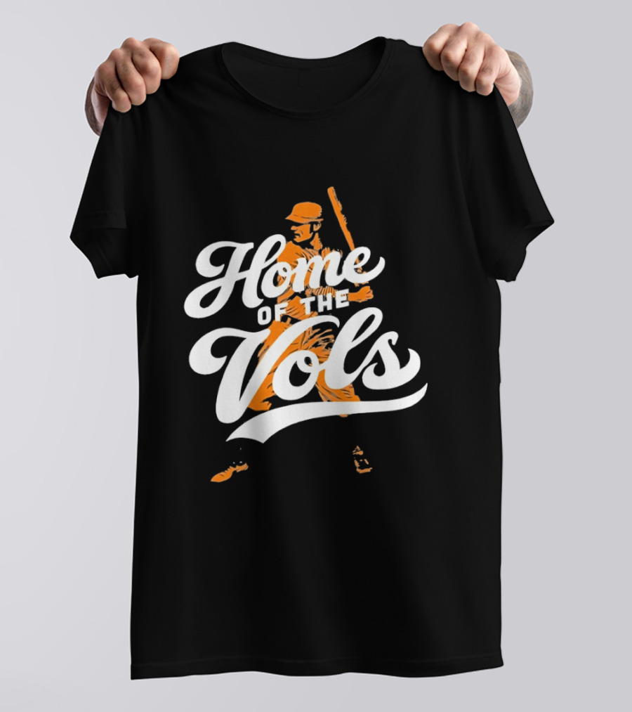 Home Of The Vols Tennessee Baseball Player T-Shirt