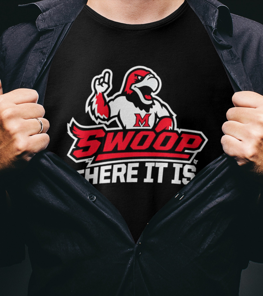 Miami RedHawks Swoop There It Is M Logo 2026 T-Shirt