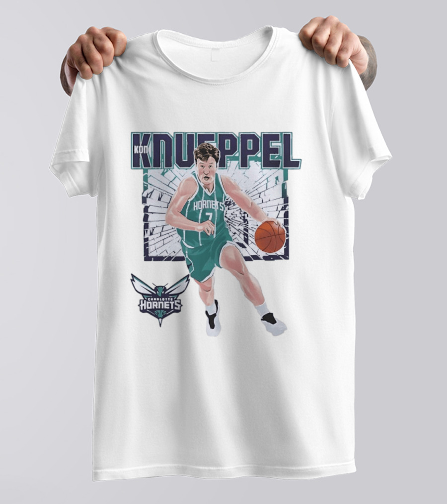 Kon Knueppel Charlotte Hornets Basketball NBA Player T-Shirt
